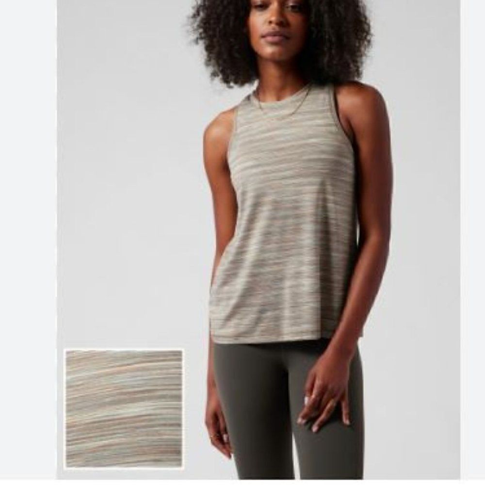 ATHELTA Chi Novelty Tank Tan Spacedye Size XXS